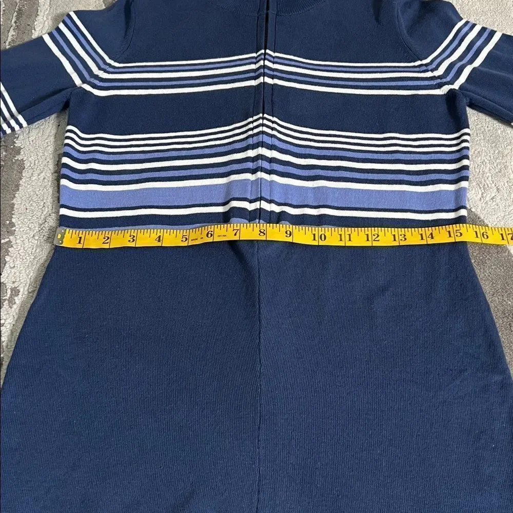 NWOT Free People Movement Blue It's Cold Outside Playsuit Navy Striped Sz Medium